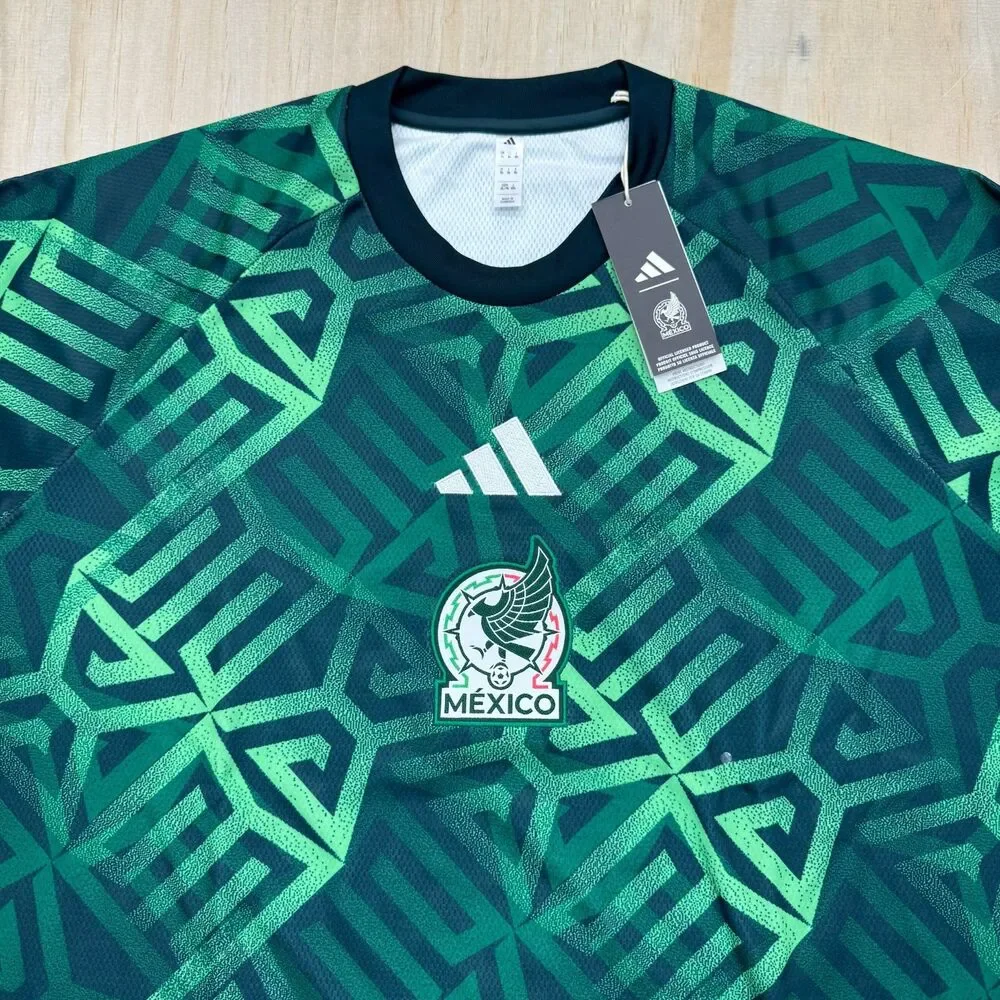 NEW Mexico National Team adidas 2026 Long Sleeve Pre-Match Top Green sz XL